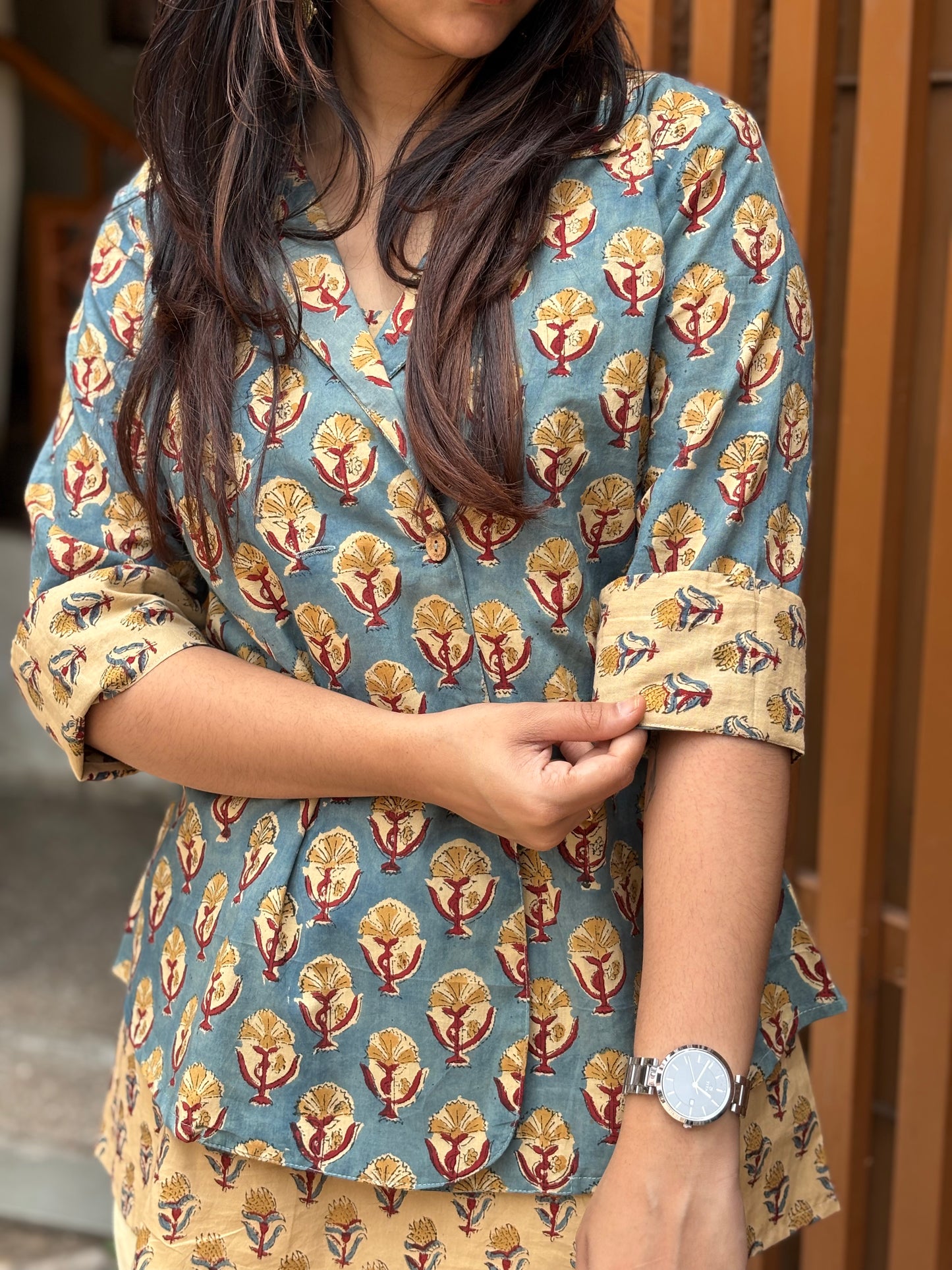 Mishti Bagru Double Layer Top