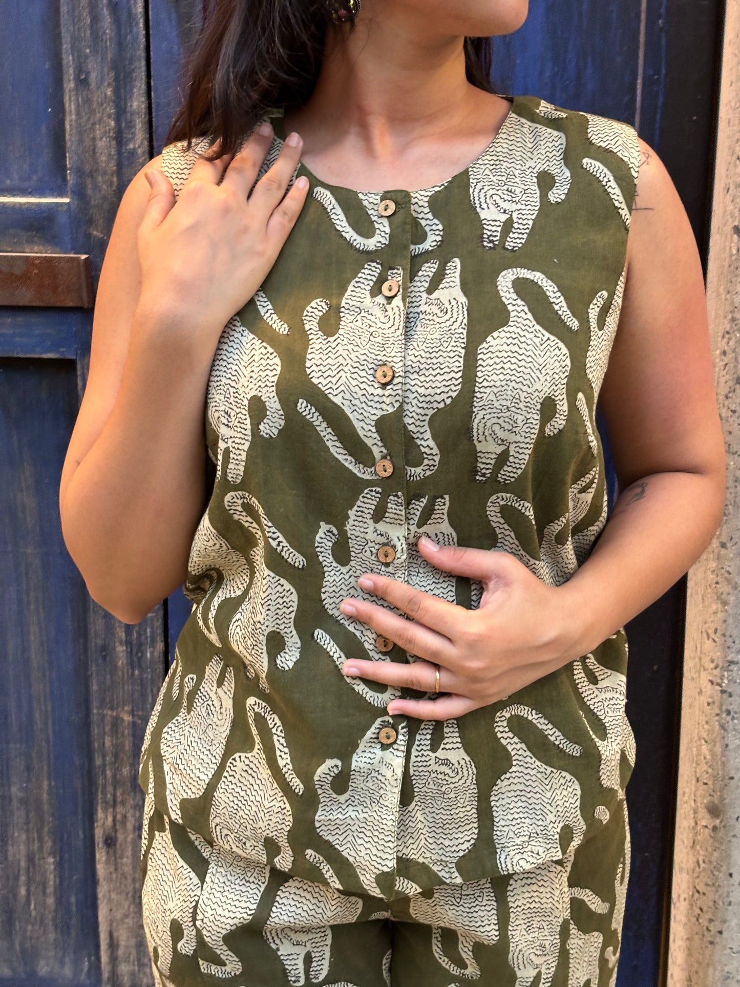Bagh 2 Pc Mulmul Cotton Co-ord Set