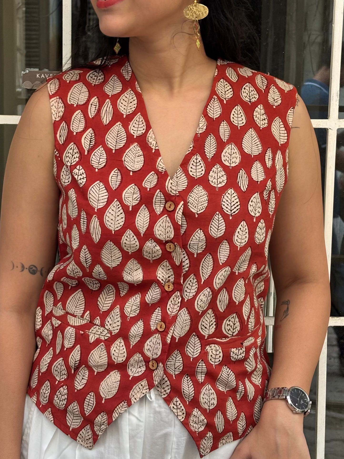 Patra Bagru Hand Block Printed Cotton Koti