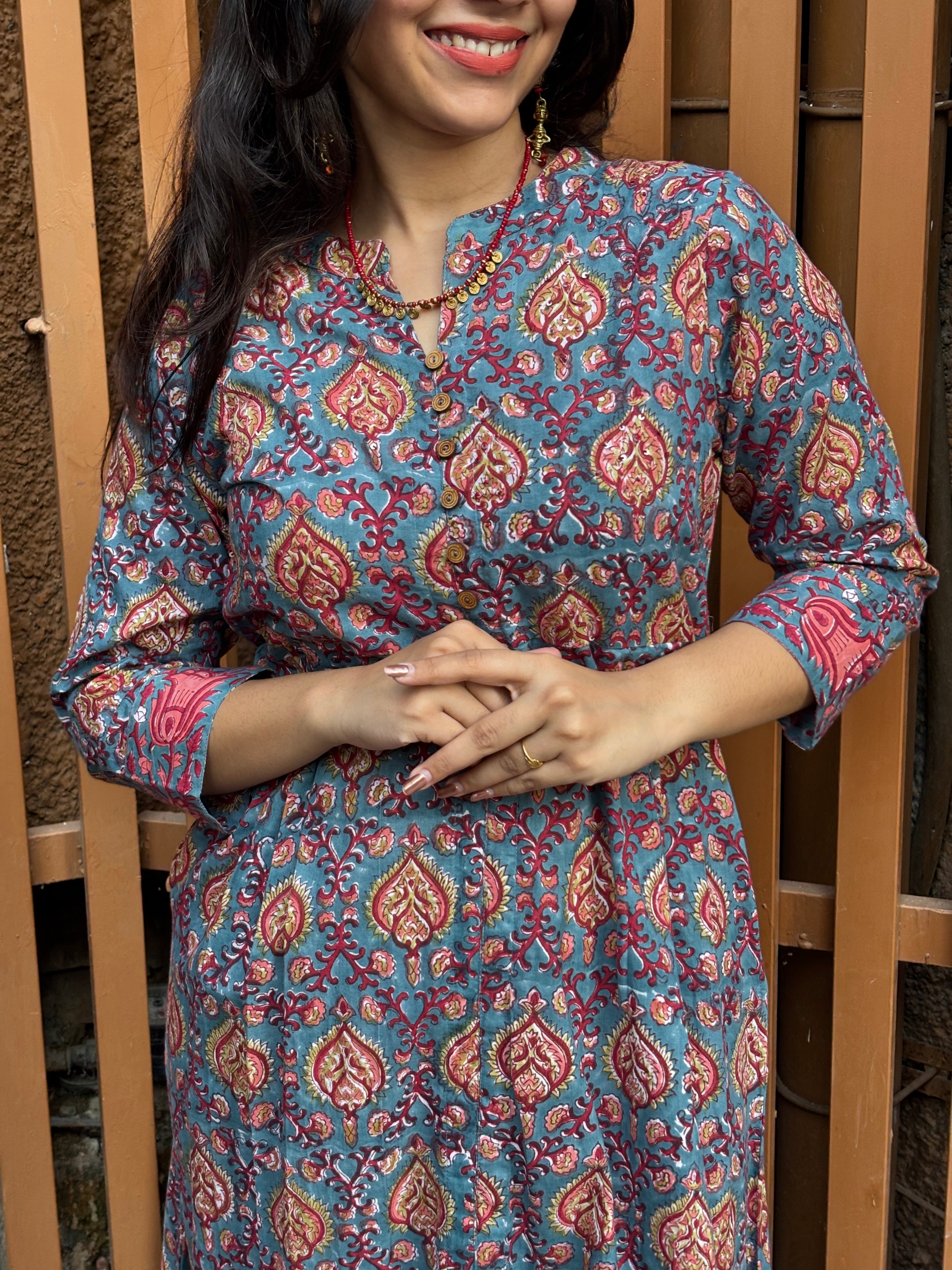 Shinat Hand Block Print Cotton Kurta