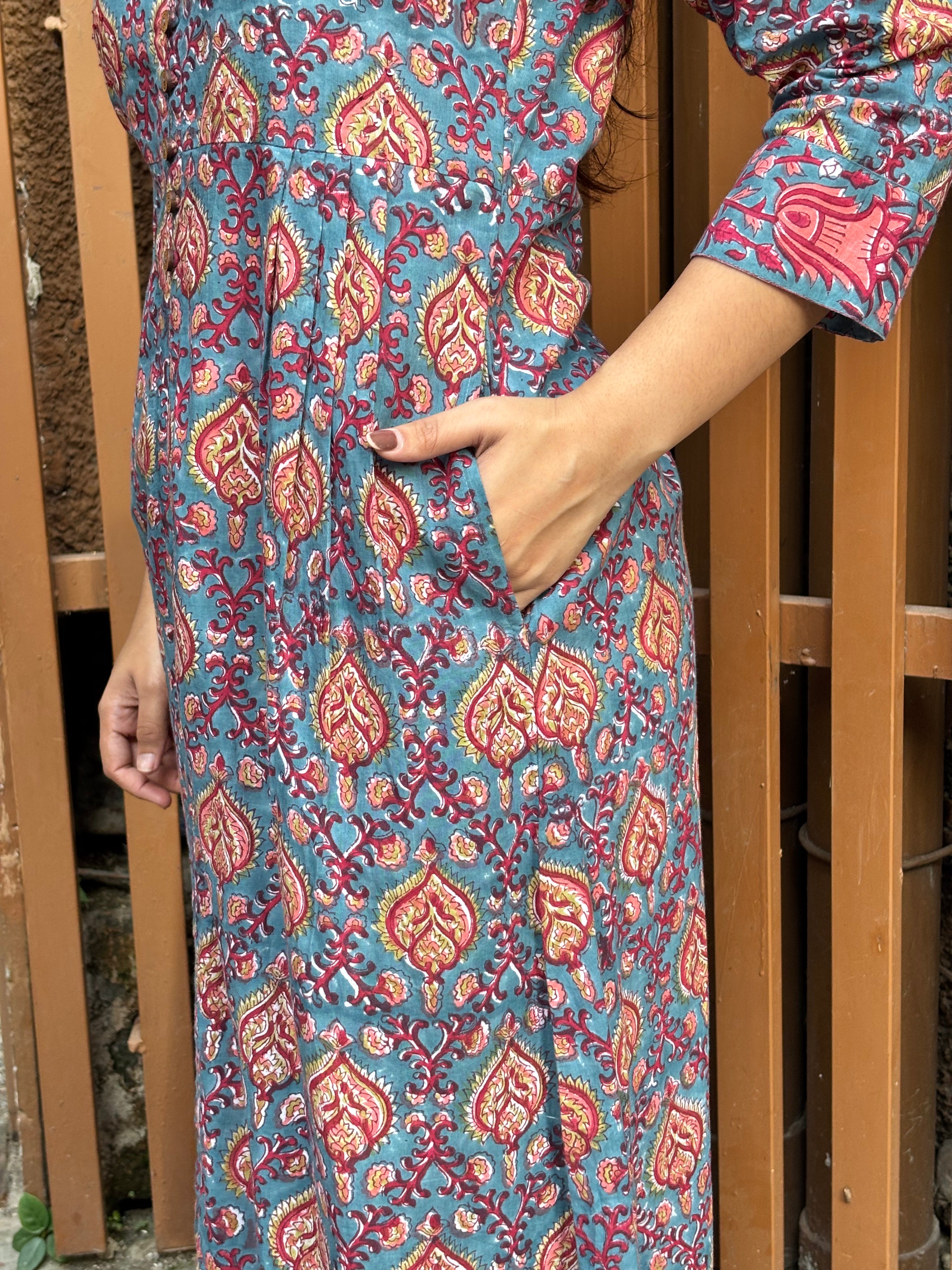Shinat Hand Block Print Cotton Kurta