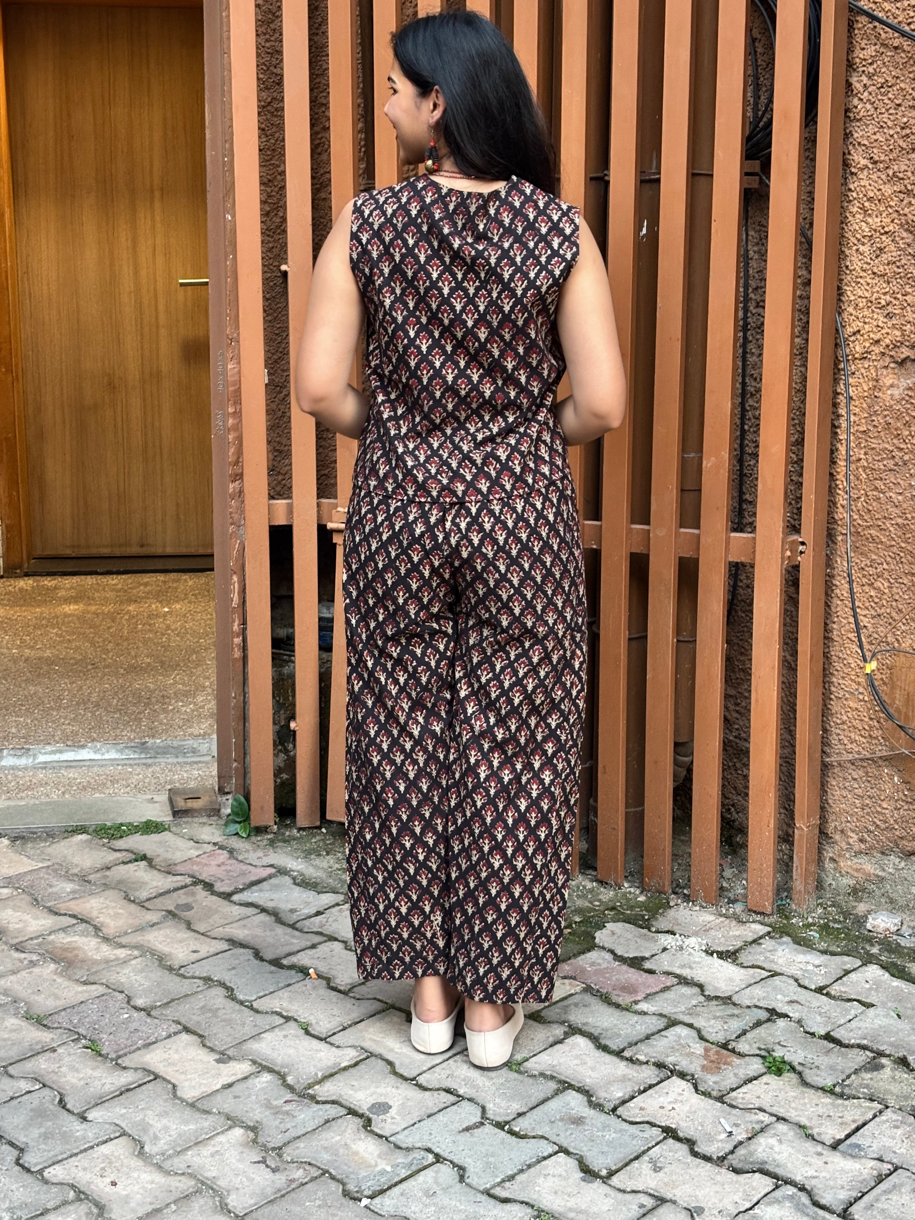 Libha Hand Block Print Cotton Co-ord Set