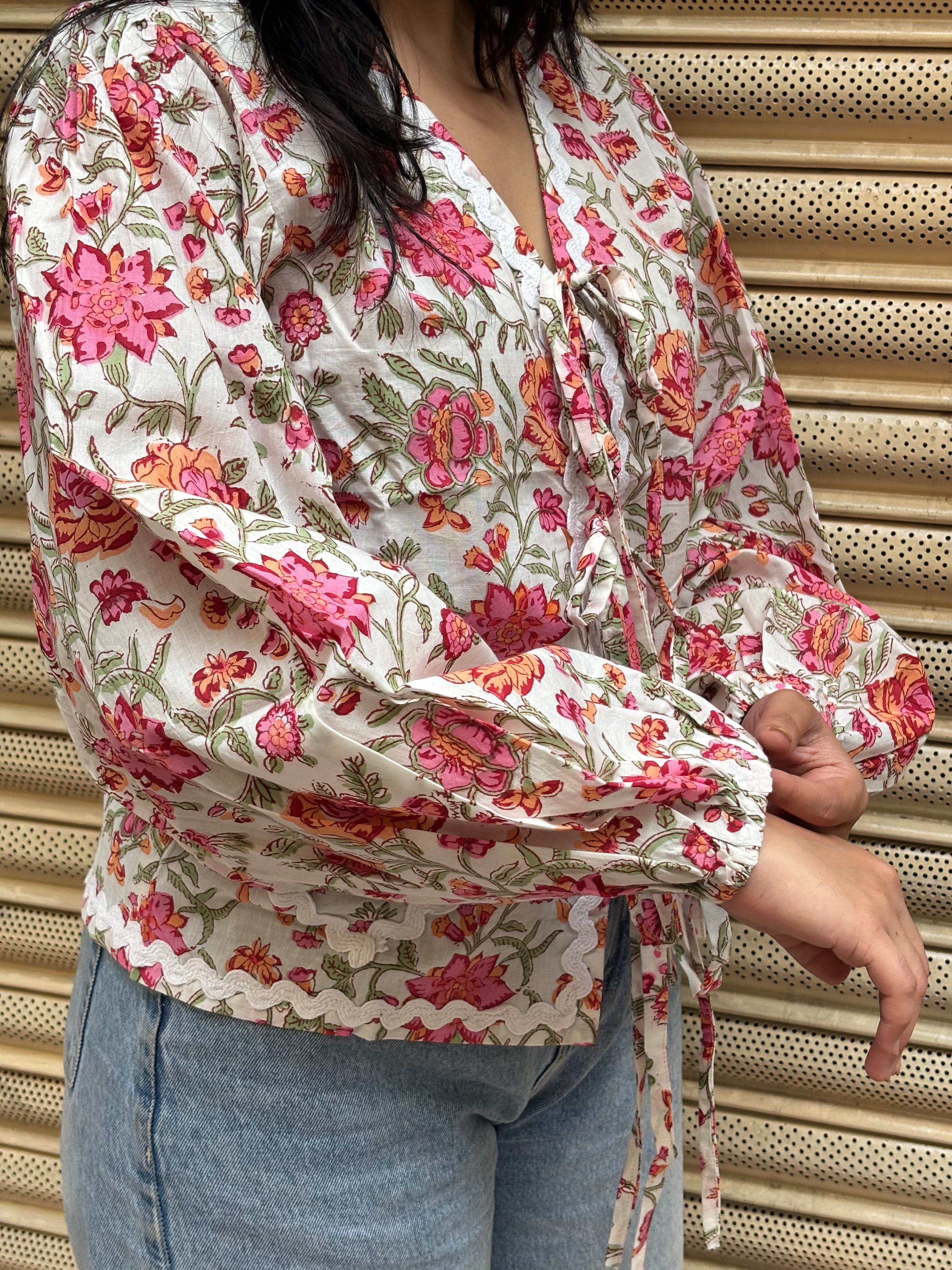 Suhana Hand Block Print Cotton Shirt