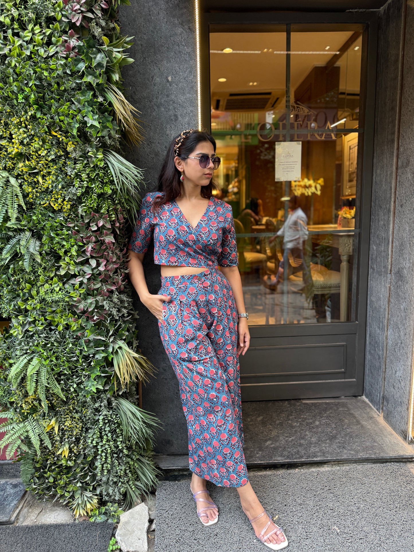 Noorani Hand Block Print Cotton Flex 2 Pc Co-ord Set