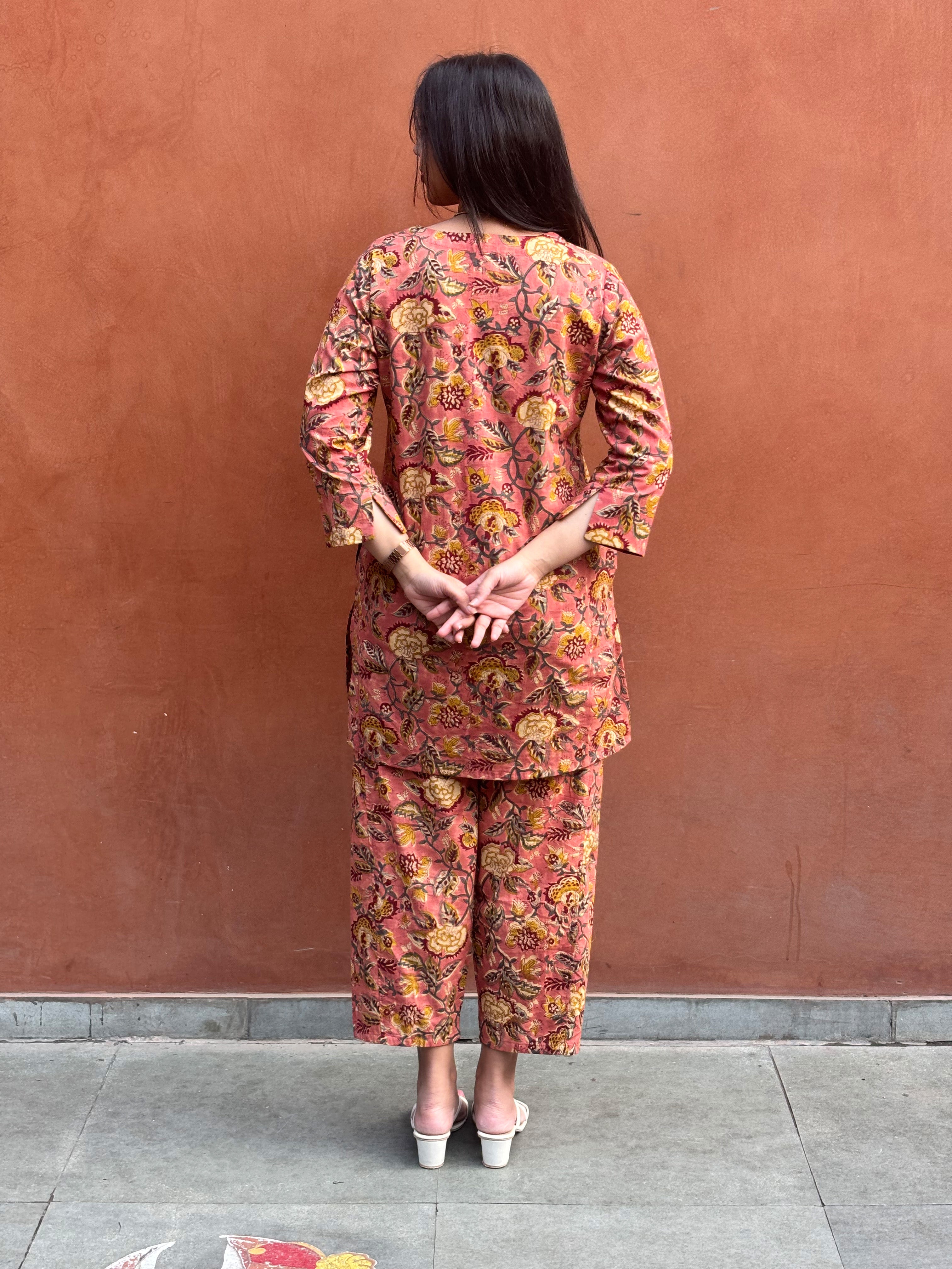 Miraya Hand Block Print Cotton Co-ord Set