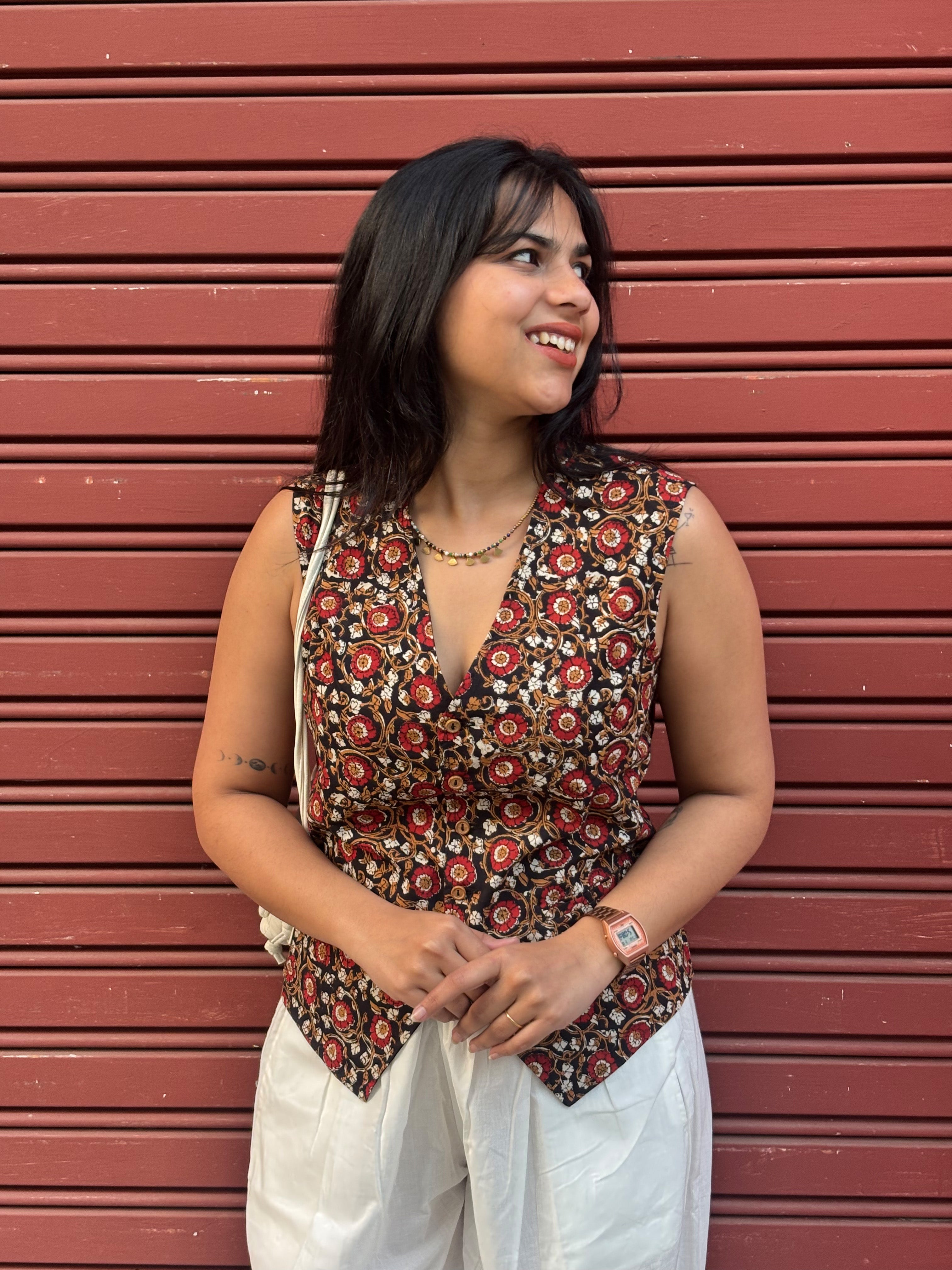 Malika Hand Block Print Cotton Koti