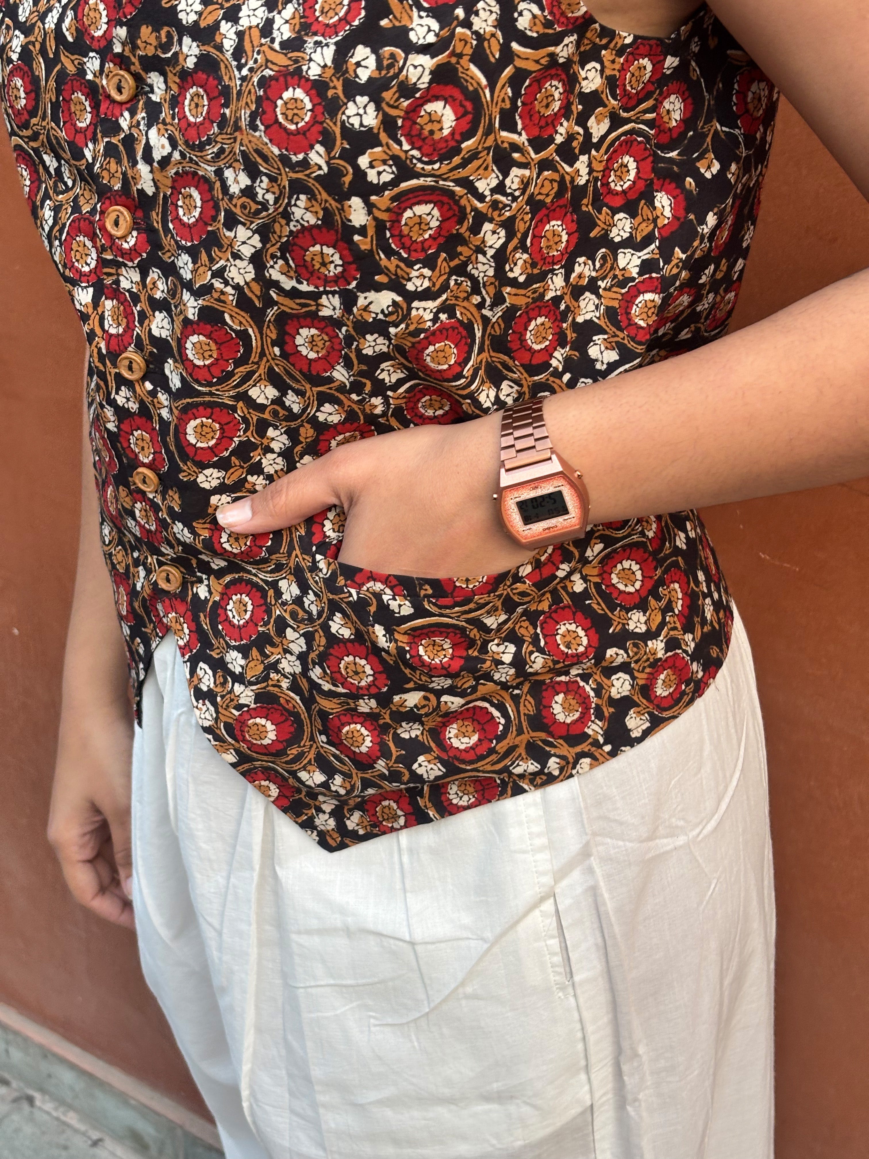 Malika Hand Block Print Cotton Koti