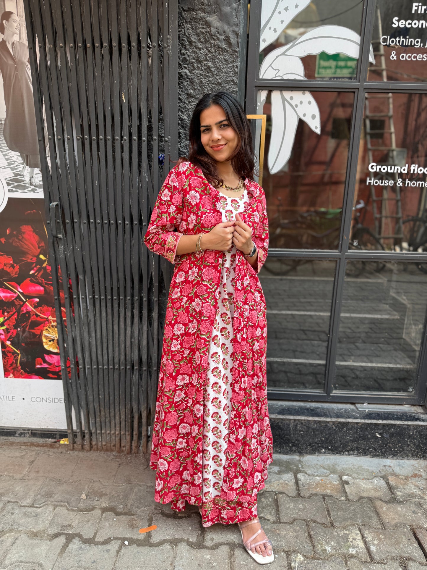 Gulzar Long Double Layer Dress