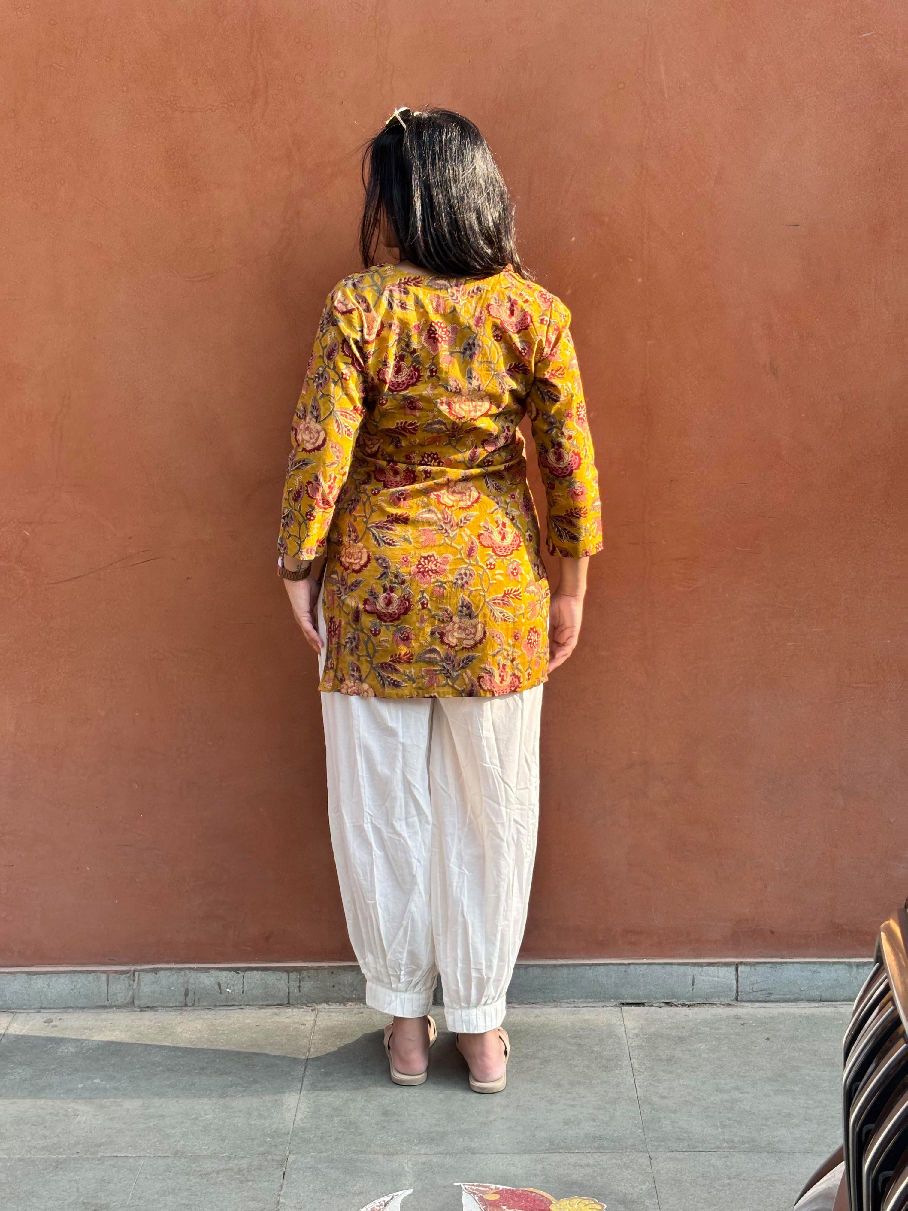 Maaya Hand Block Print Cotton Short Kurti