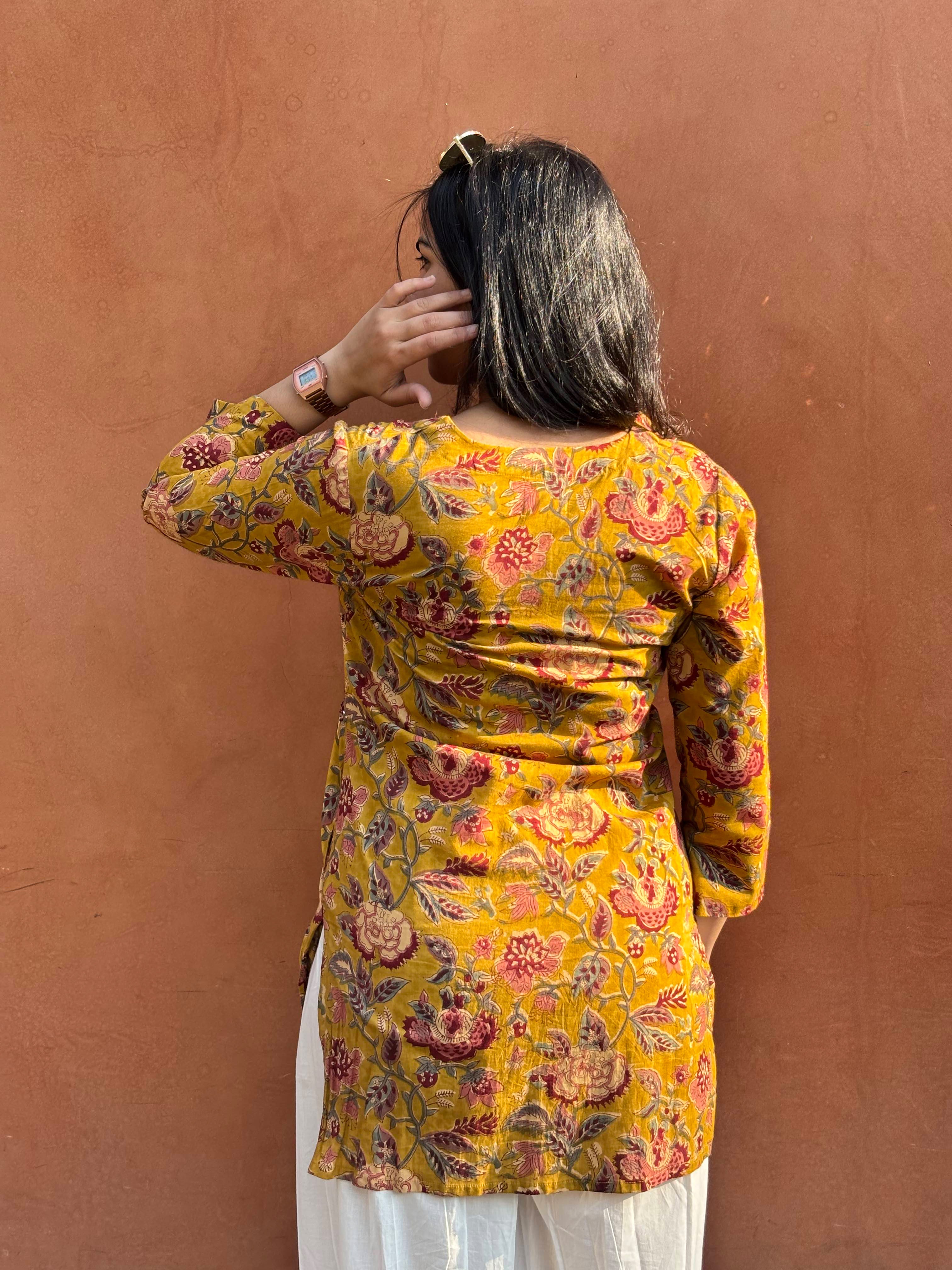 Maaya Hand Block Print Cotton Short Kurti