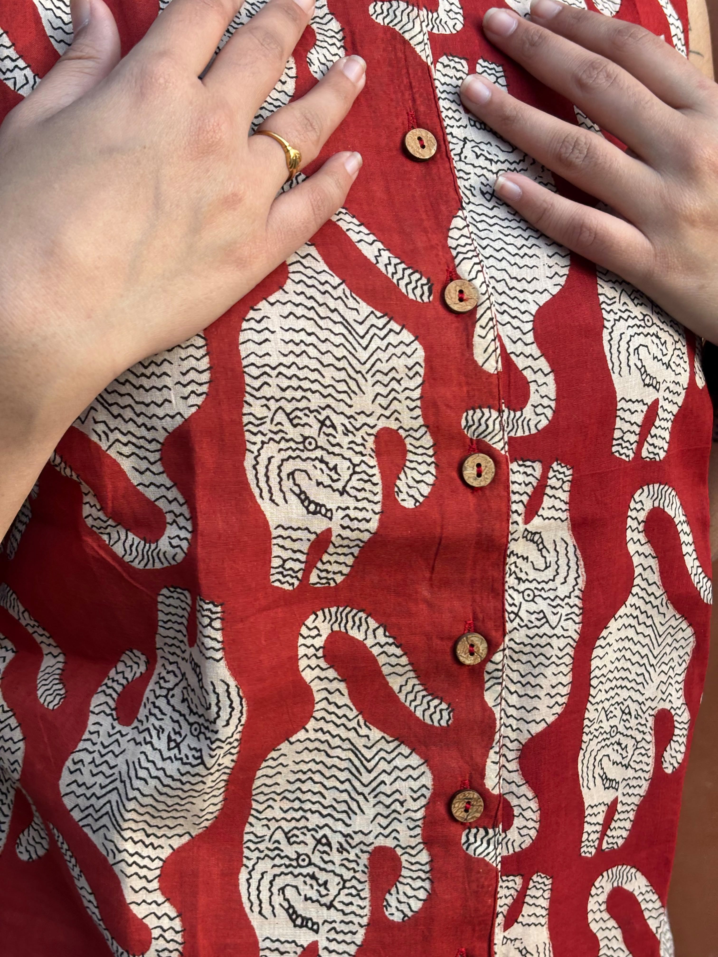 Bagh 2 Pc Cotton Mulmul Co-ord Set