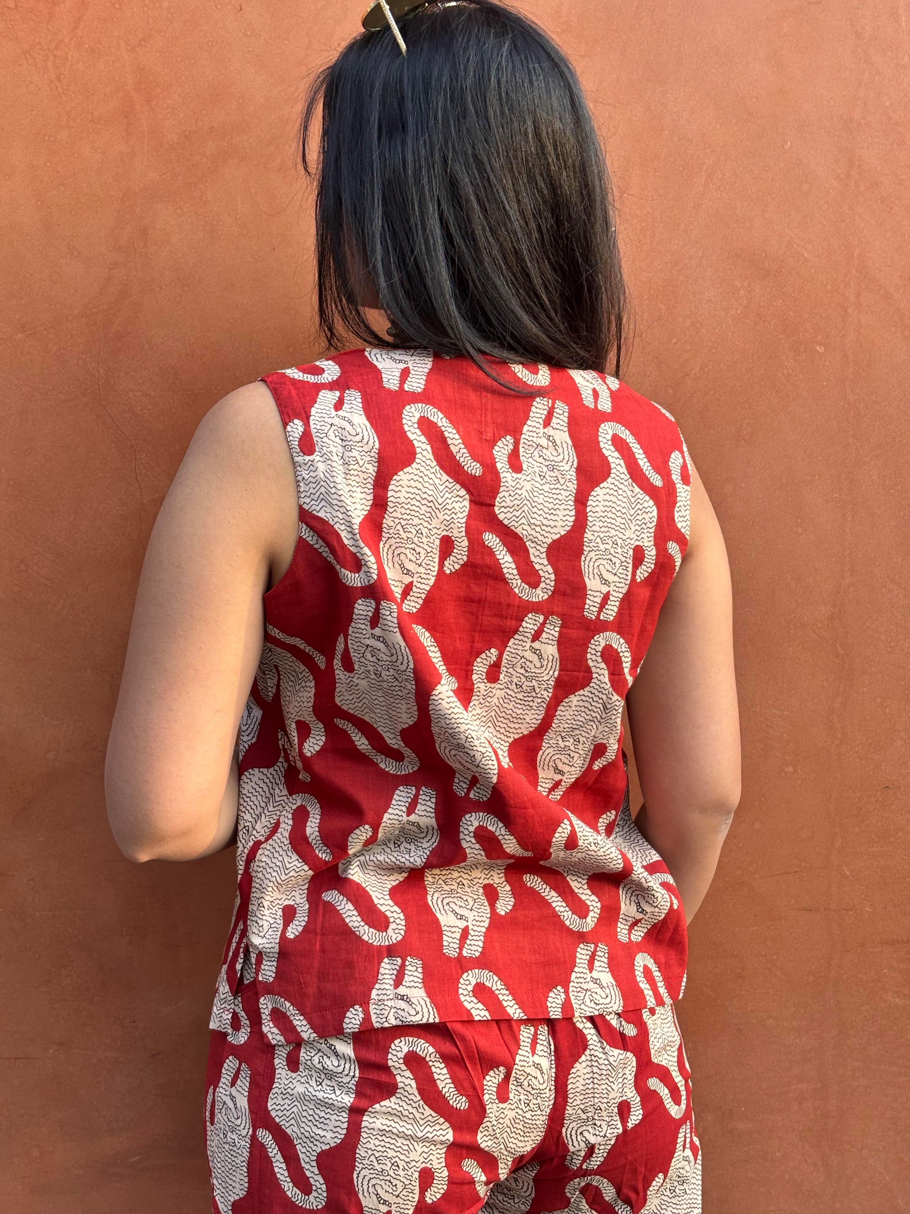 Bagh 2 Pc Cotton Mulmul Co-ord Set