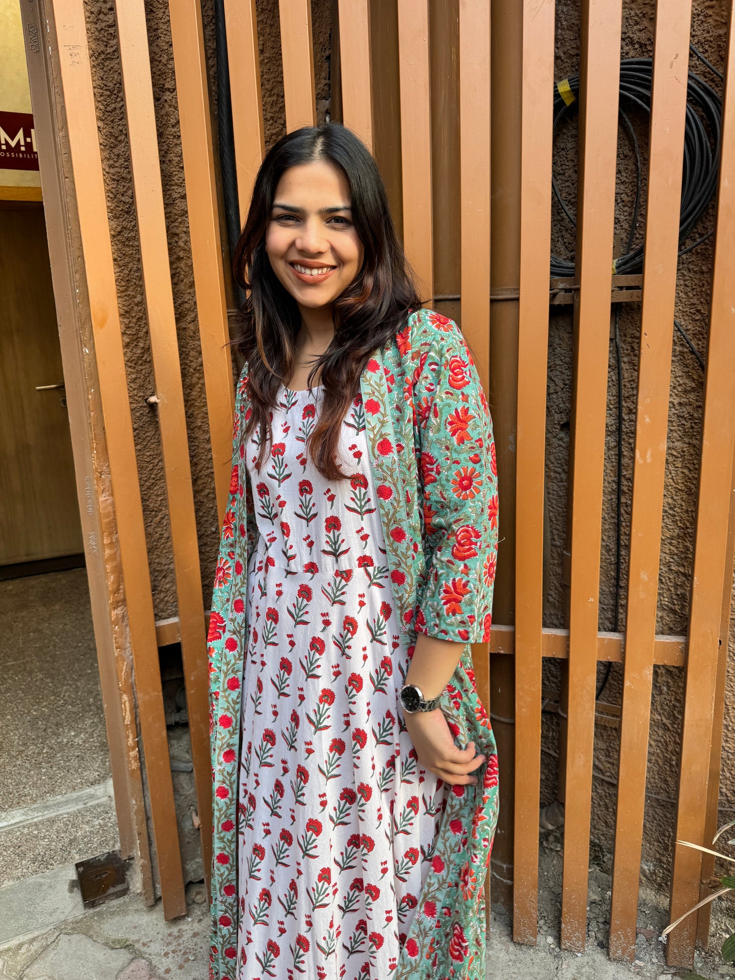 Adhira Long Double Layer Dress