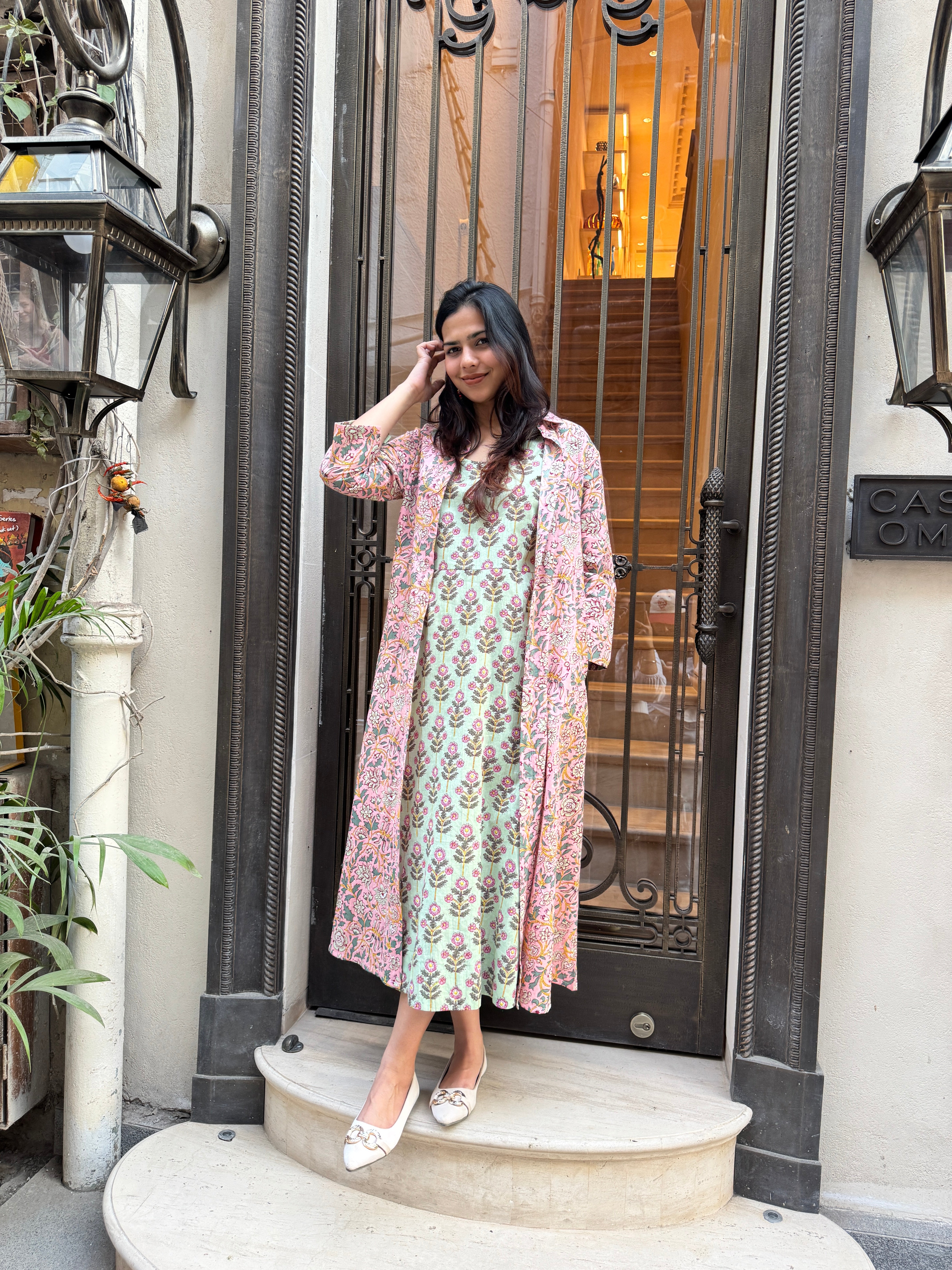 Aarohi Short Double Layer Dress