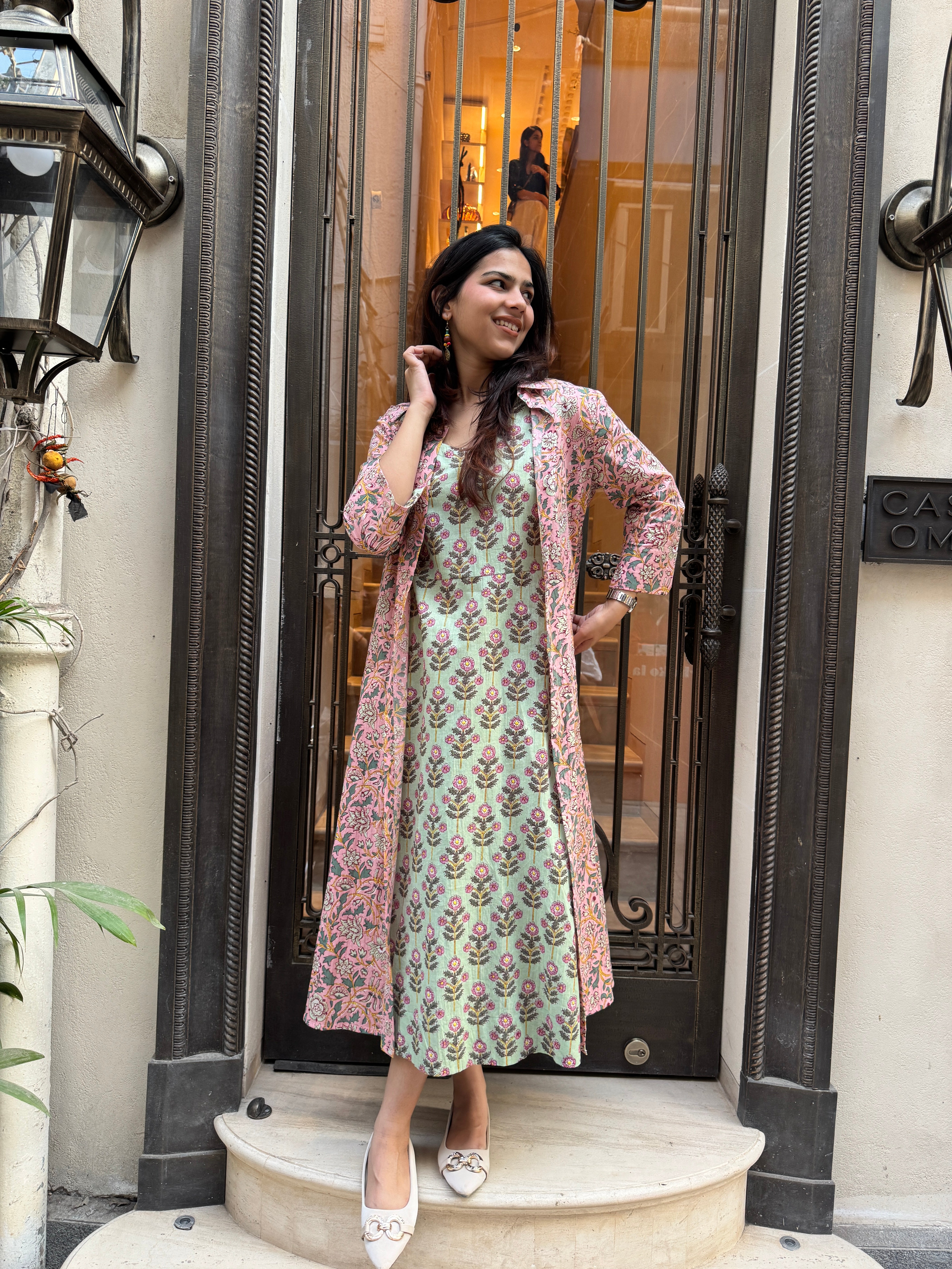 Aarohi Short Double Layer Dress