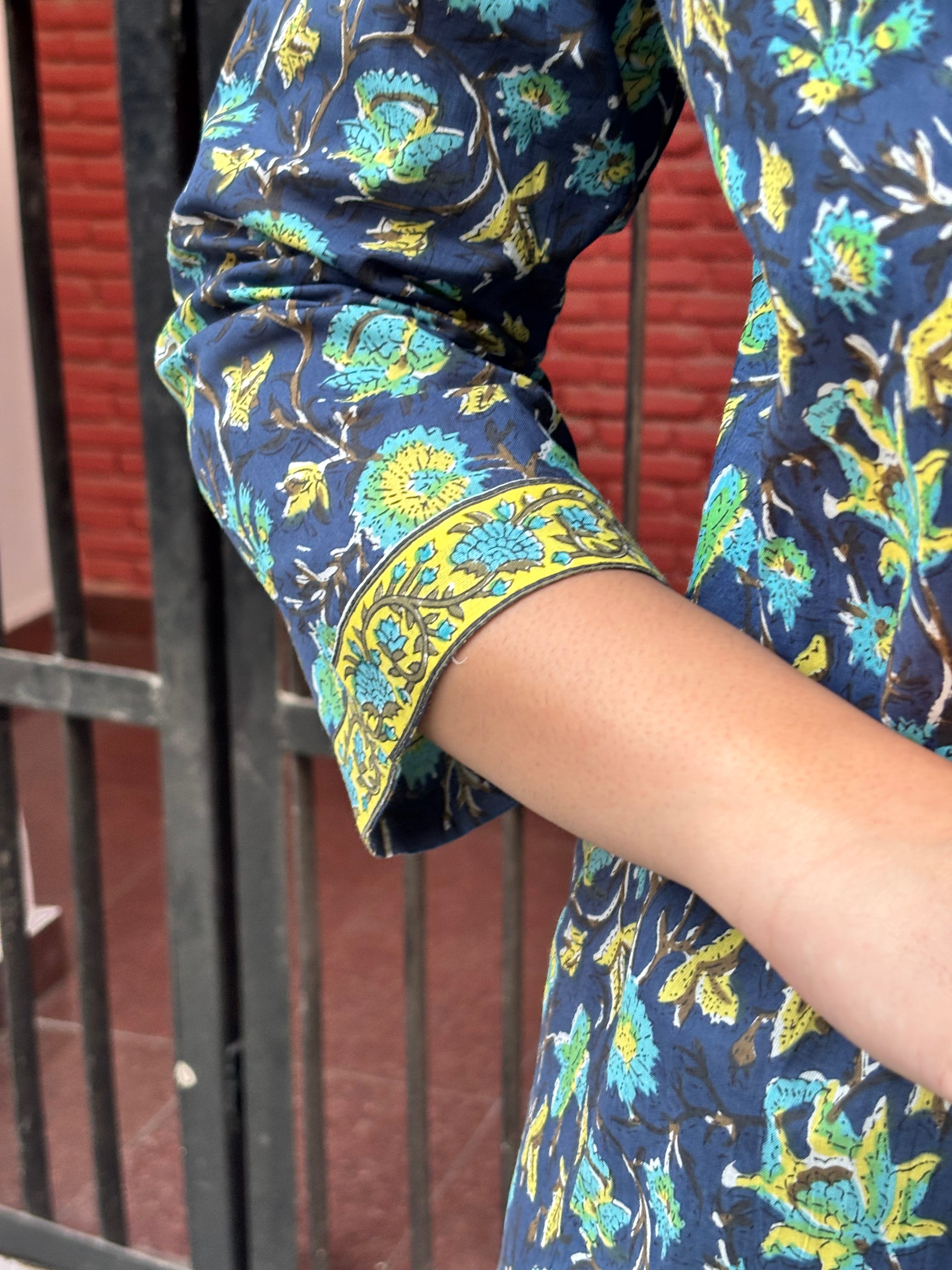 Tahira Hand Block Print Cotton Kurta