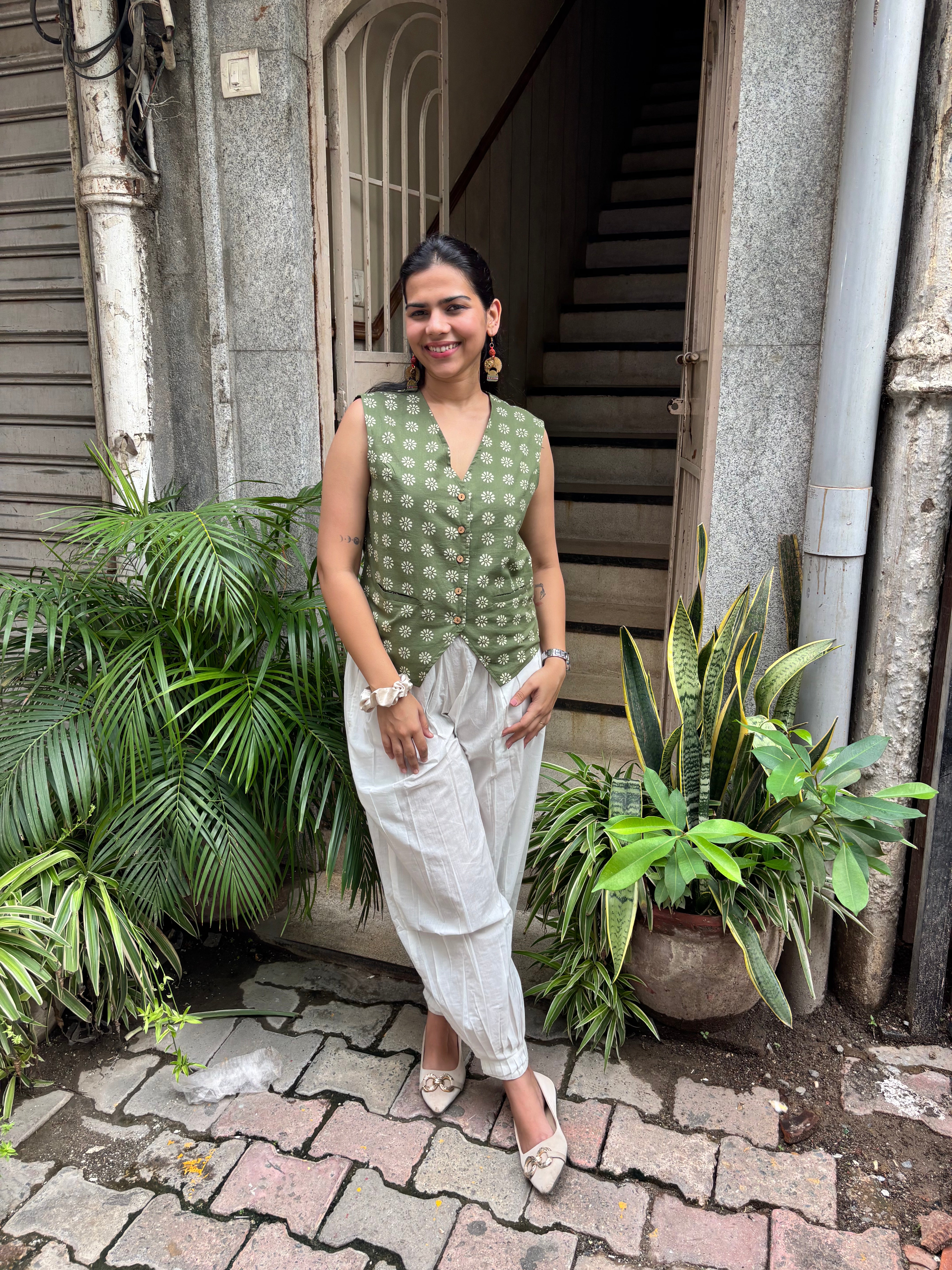 Viara Hand Block Printed Cotton Koti