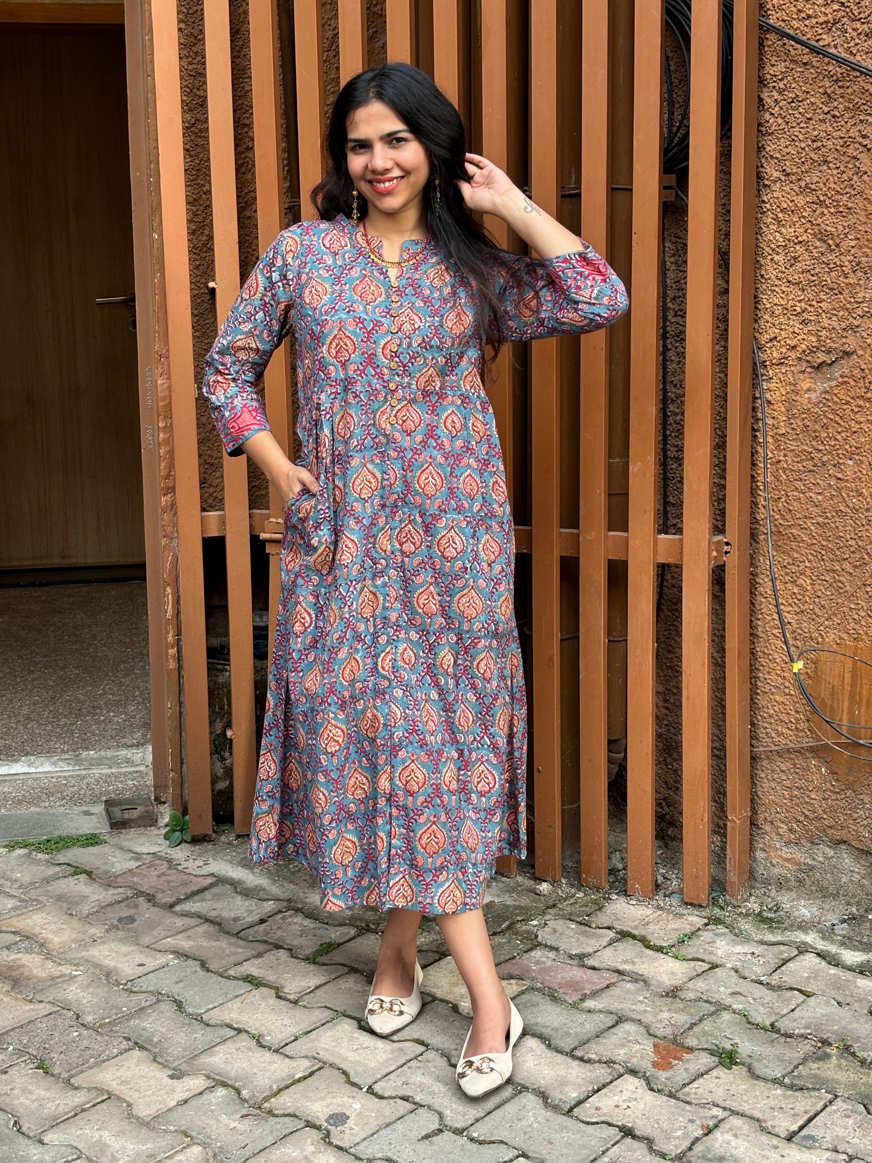 Shinat Hand Block Print Cotton Kurta