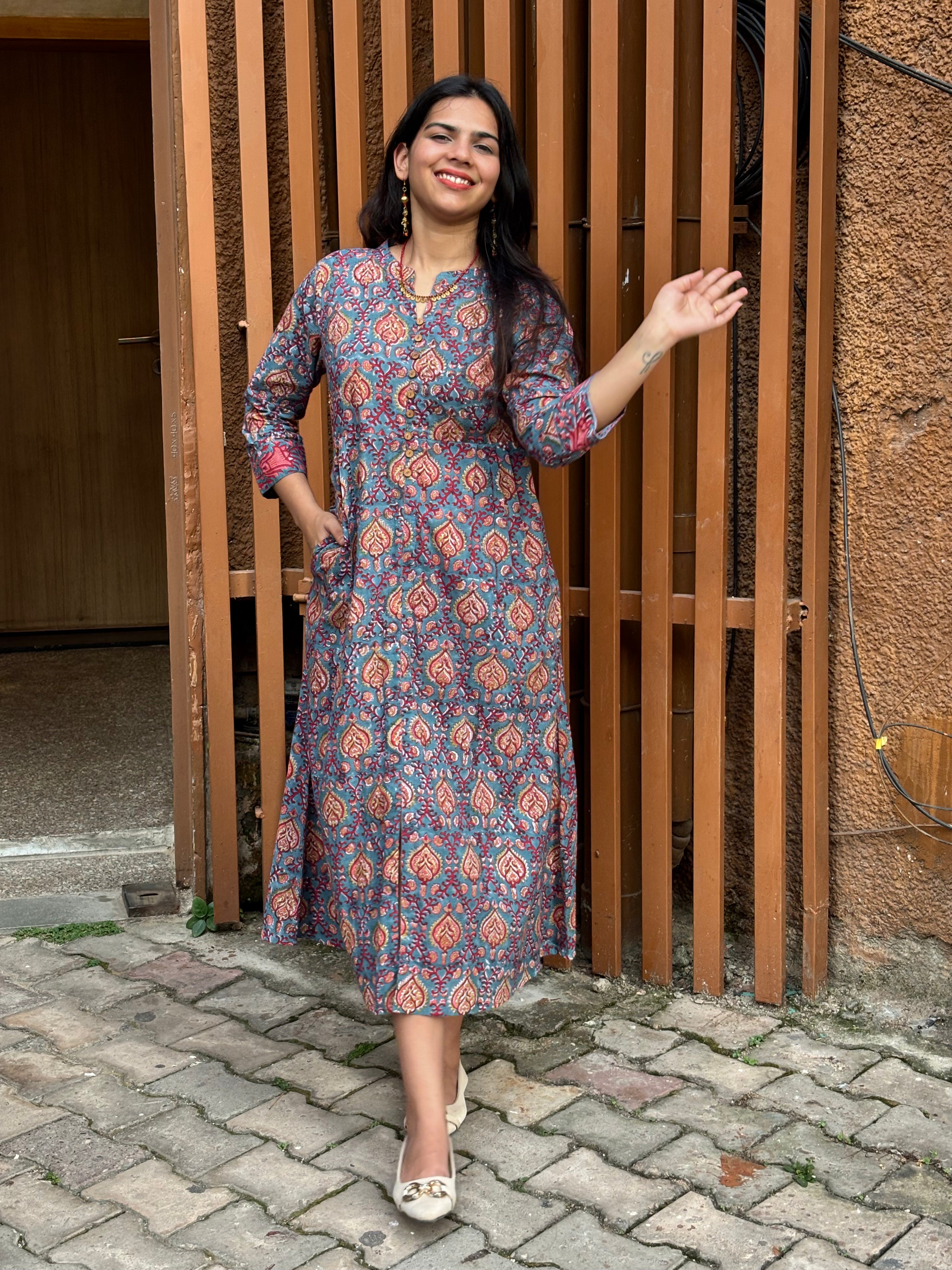 Shinat Hand Block Print Cotton Kurta