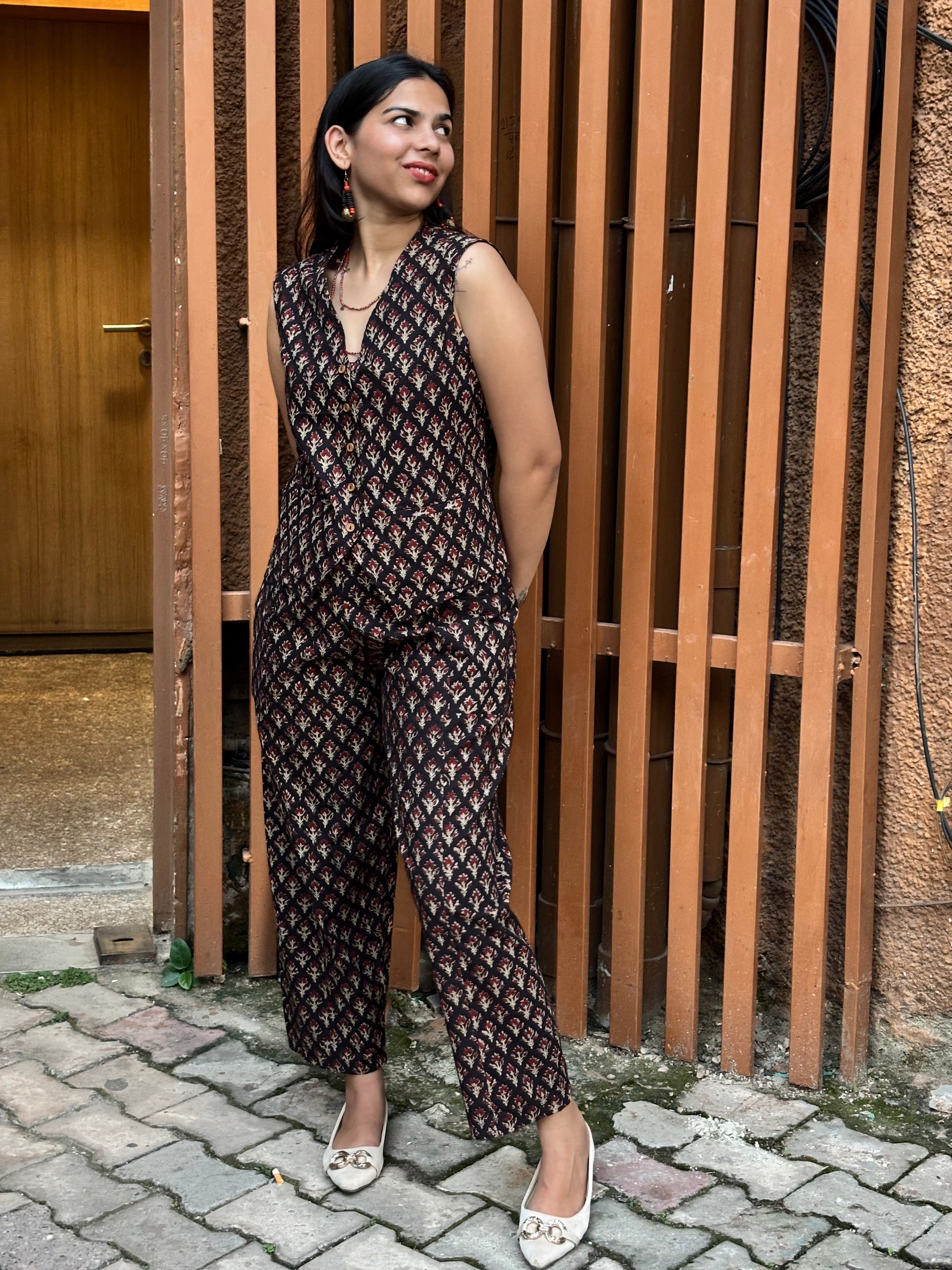 Libha Hand Block Print Cotton Co-ord Set