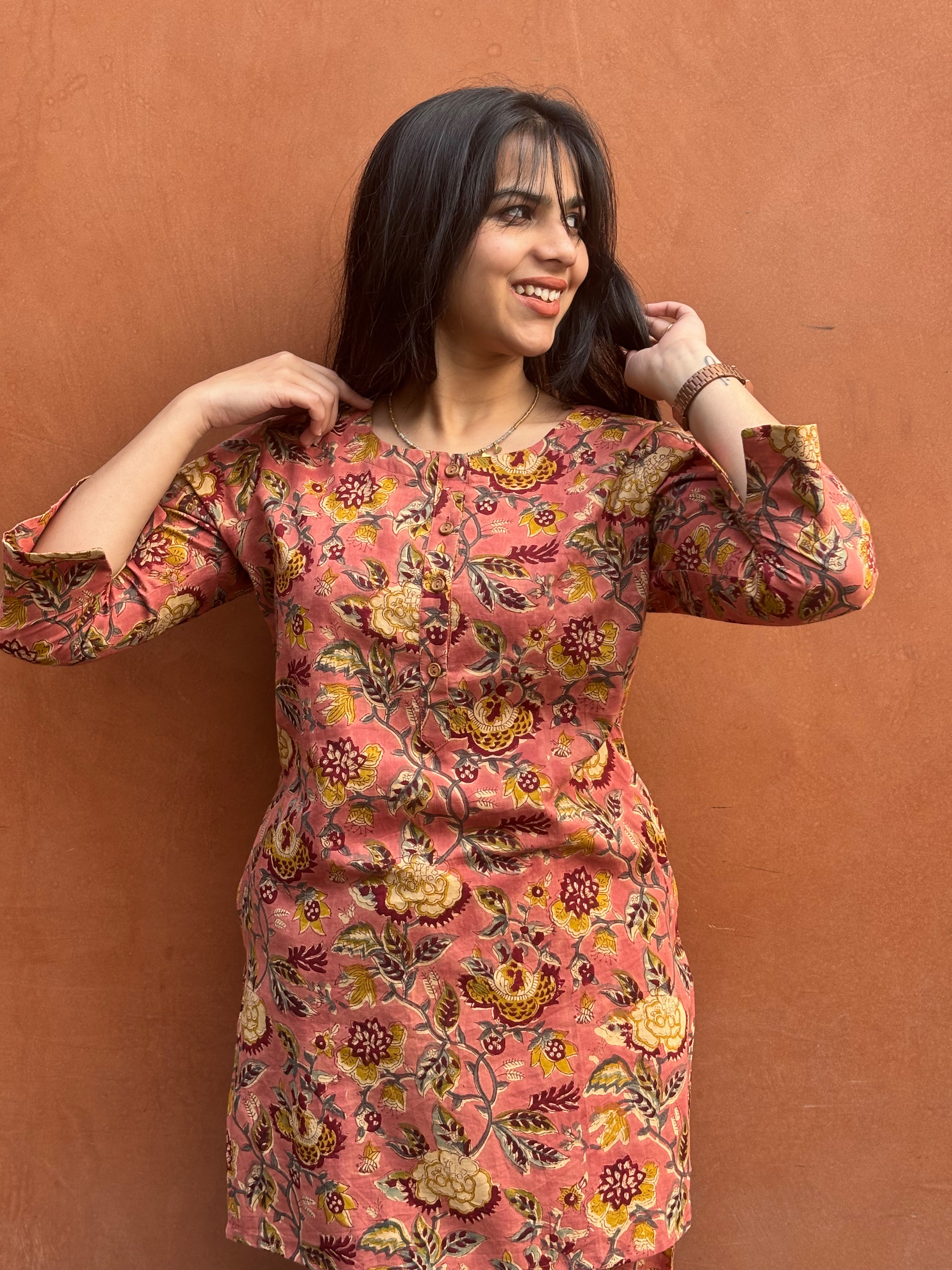 Miraya Hand Block Print Cotton Co-ord Set