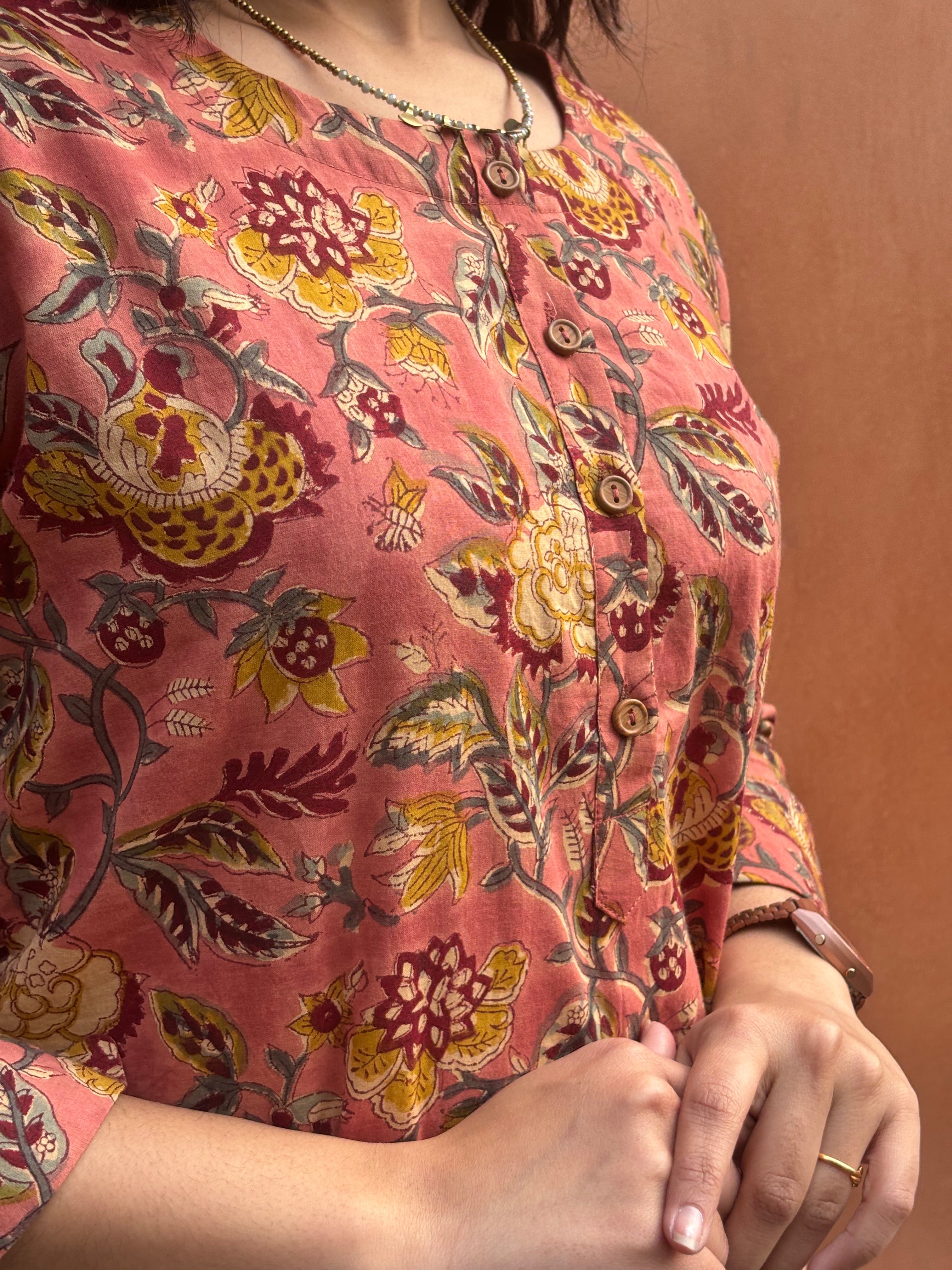 Miraya Hand Block Print Cotton Co-ord Set