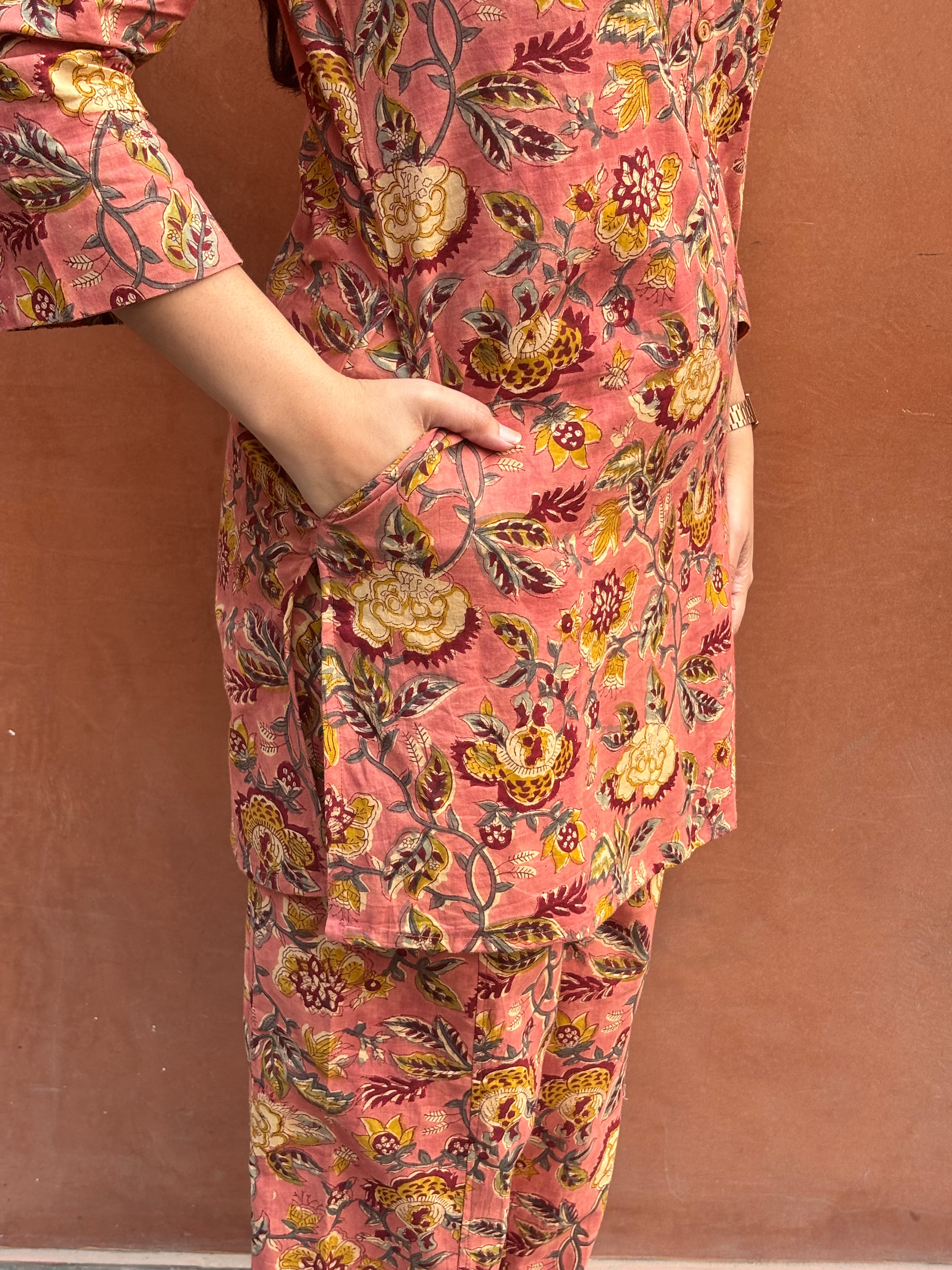 Miraya Hand Block Print Cotton Co-ord Set