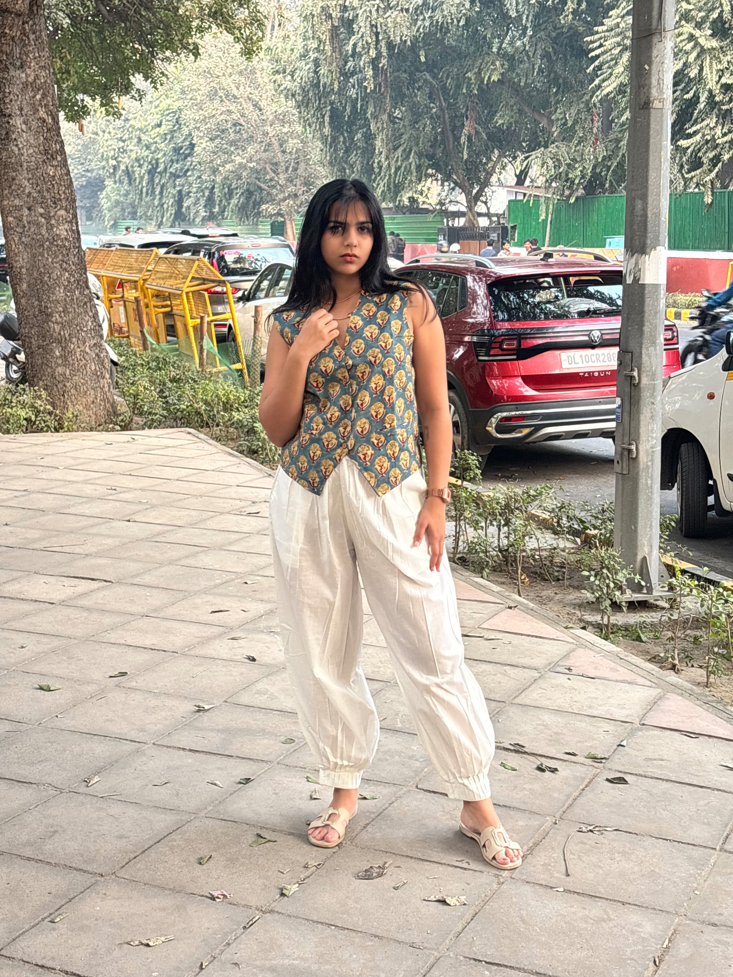 Mishti Bagru Hand Block Print Cotton Koti