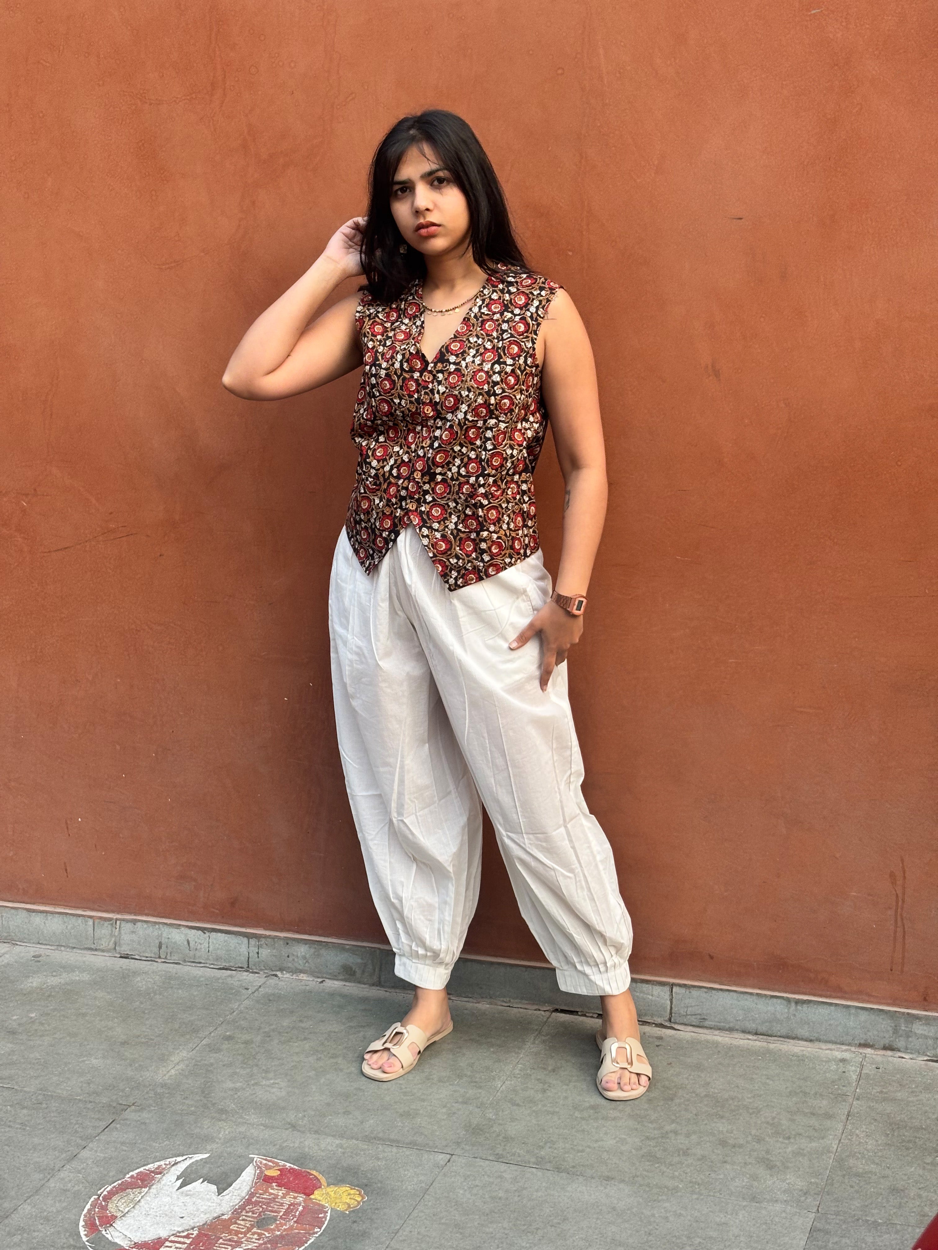 Malika Hand Block Print Cotton Koti