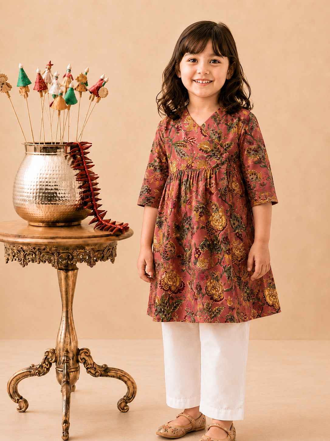 TOJ Cotton Girls Kurta